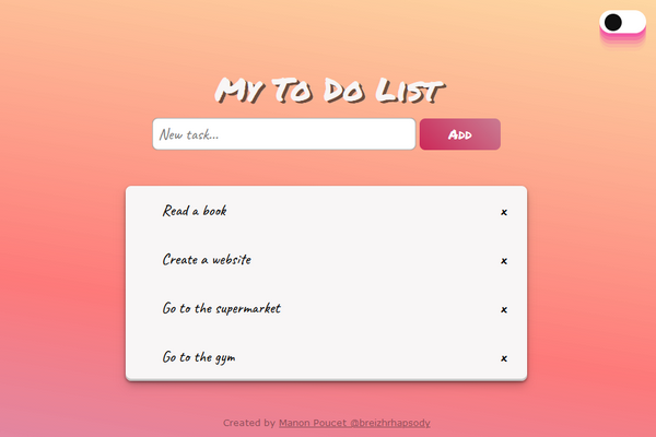 To Do List App